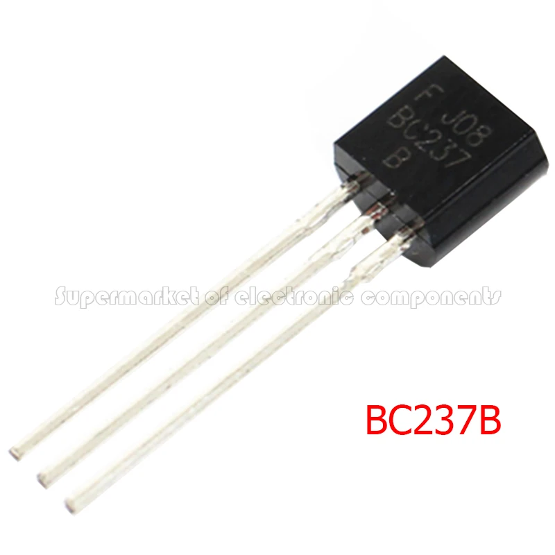 Confezione Da 20 Transistor BC237B NPN, TO-92, 45V 100mA 350mW, HFE 200-400 - Per Circuiti Elettronici Fai Da Te E Riparazioni