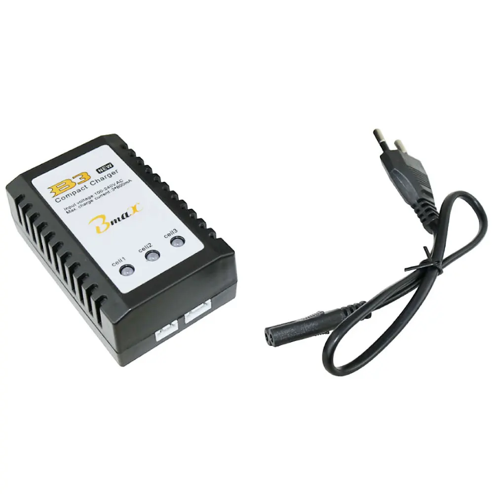 B3 10W 7.4V 11.1V Lithium Battery Charger 2S-3S Cells For RC Drone Quadcopter/EU Plug 55*33*90mm