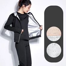 Горячая рубашка Сауна Костюм Пот тело формирователь топ на молнии с длинным рукавом потеря веса бокс тренажерный зал костюмы тренировочная куртка