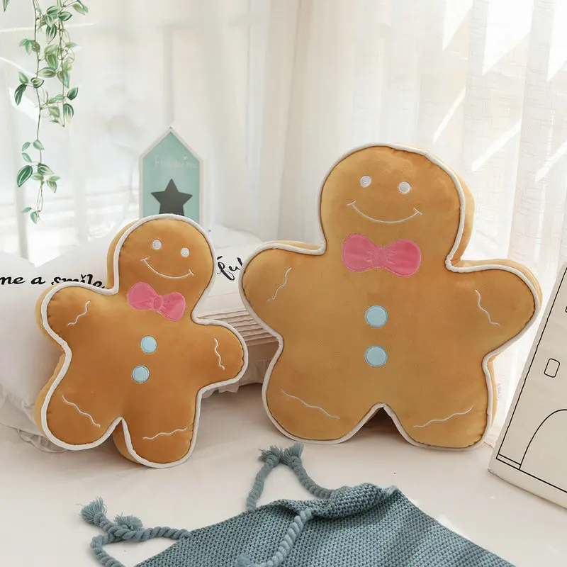 Супер мягкая плюшевая Имбирная игрушка набивная подушка для хлеба милая