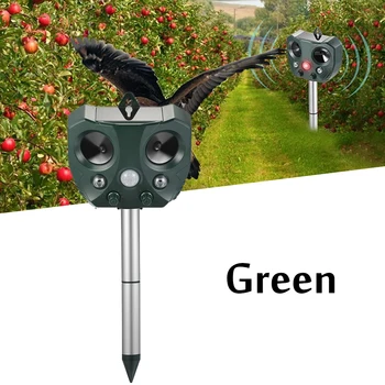 

Outdoor Rats Cats Dogs solar Repeller with Ultrasonic Sound and Flashing Light for mice,bird Waterproof garden animal Repeller