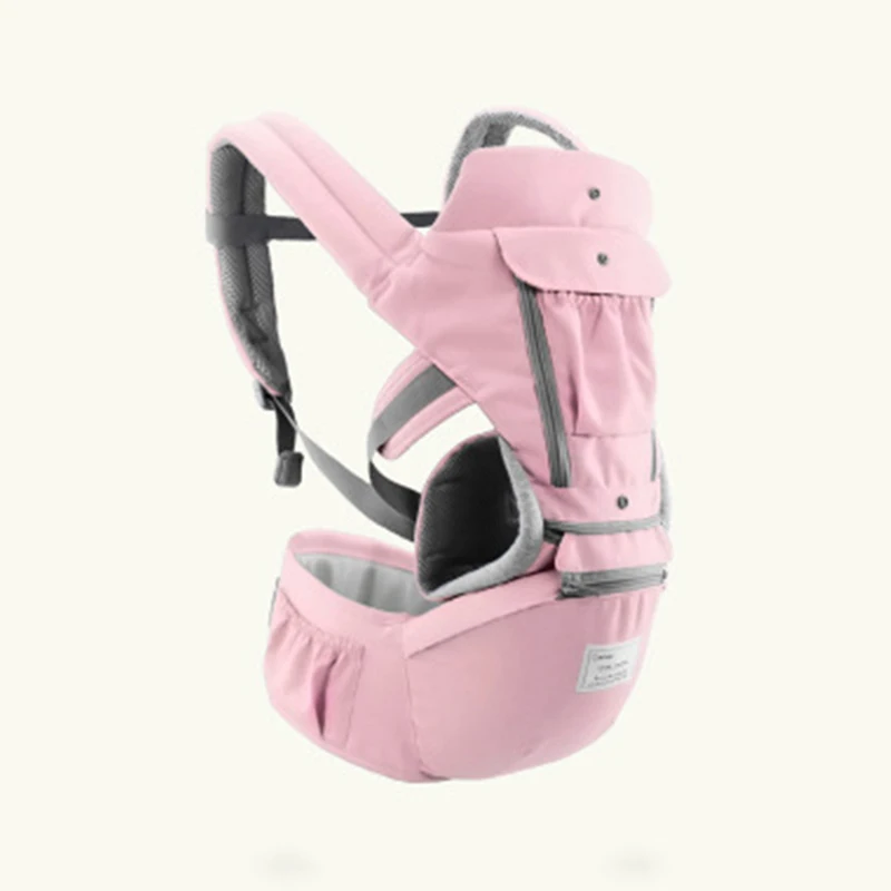 Pink 3 в 1 Многофункциональный Хипсит(пояс для ношения ребенка) дышащая Сумка-кенгуру рюкзаки предотвращают o-образные ножки малышей эргономичный поясной ремень бедра-сиденье - Цвет: Pink