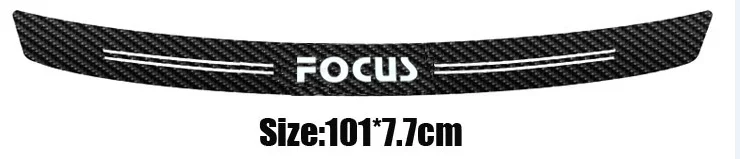 focus 101cmx7.7cm Углеродные волокнистые автомобильные наклейки для ford focus cmax smax - Название цвета: focus 101cmx7.7cm