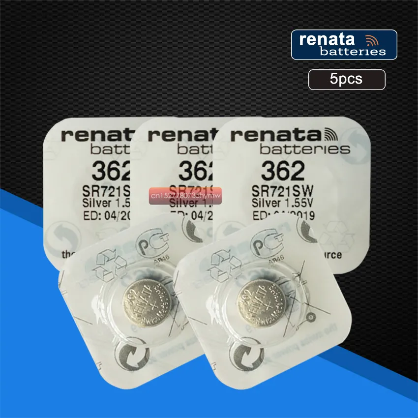 5 шт. длительный срок службы Renata 362 SR721SW V362 62 AG11 аккумулятор для часов | Электроника