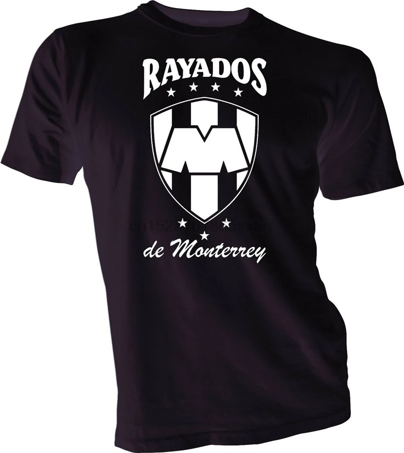 Rayados De Monterrey Mexico Futbol Soccer T Shirt Camiseta Jersey Tee Summer O-Neck Tops | Мужская одежда