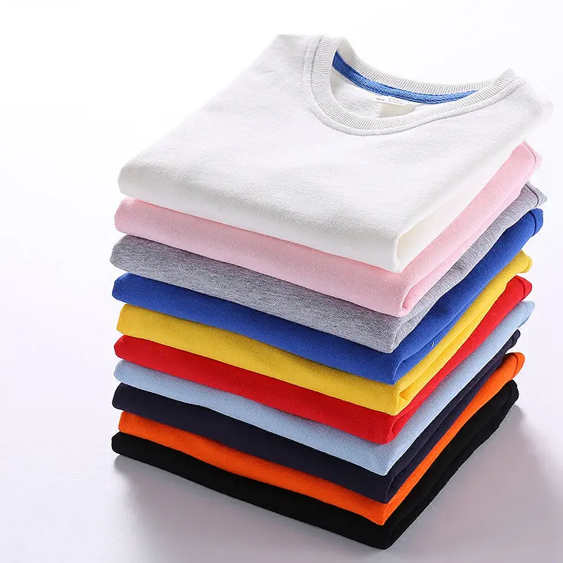 Детские толстовки с капюшоном для мальчиков и девочек детская белая футболка хлопковый пуловер Осенняя однотонная одежда для детей от 1 до 10 лет