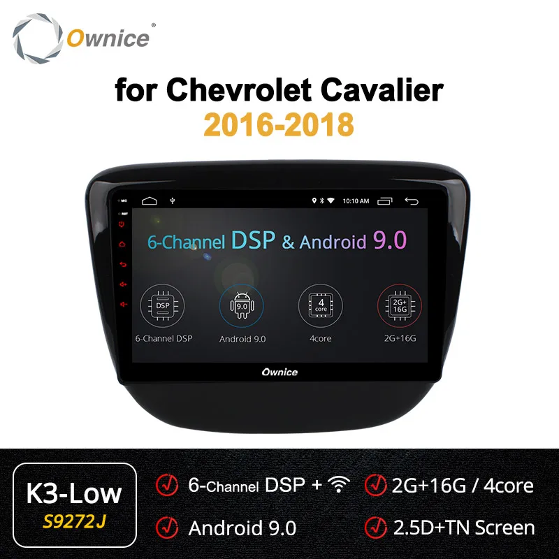 S9272 K3 LOW Ownice 8 ядерный android 9,0 k3 k5 k6 радио gps навигация для Chevrolet кавалер DSP 4G SPDIF автомобильный DVD видео плеер - Цвет: S9272 K3 LOW