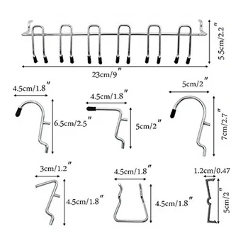 

81pcs Pegboard Hooks Assortment Heavy Duty Wall Storage Stainless Steel