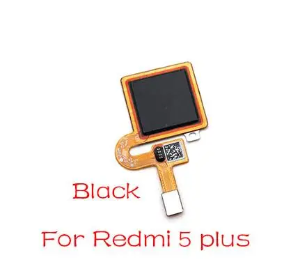 Redmi5 plus Black Для Xiaomi Redmi Note 6 7 Pro/Redmi 5 Plus сканер отпечатков пальцев сенсорная ID домашняя кнопка возврата шлейф лента - Цвет: Redmi5 plus Black