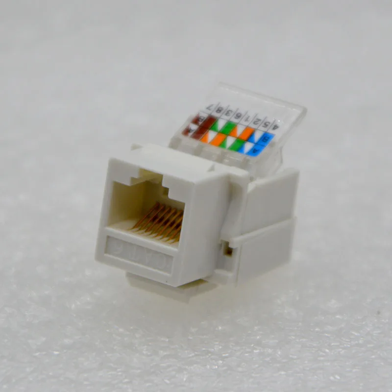 100 шт. RJ45 сетевой разъем CAT6 сетевой модуль шесть типов гигабитной бесплатной линии модуль специальная