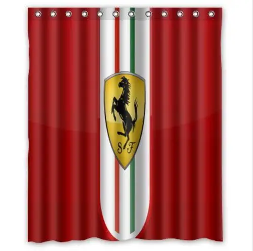 Шторка для душа с логотипом Ferrari