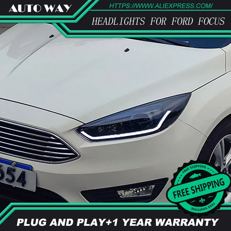 Автомобильный Стайлинг чехол для Ford Focus головной светильник светодиодные фары