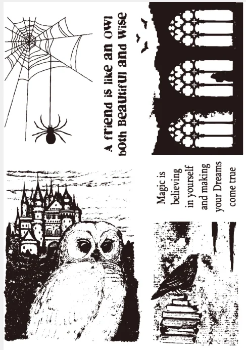

Owl Transparent Clear Silicone Stamp/Seal for DIY scrapbooking/photo album Decorative clear stamp W1767