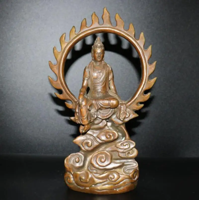 

Китай (материк) Латунь Манджушри Бодхисаттва статуя ремесел