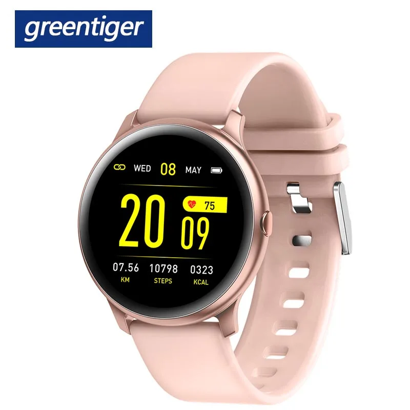 

Greentiger KW19 Smart watch Men Heart rate monitor Fitness tracker Blood Pressure oxygen Smartwatch Women Android IOS