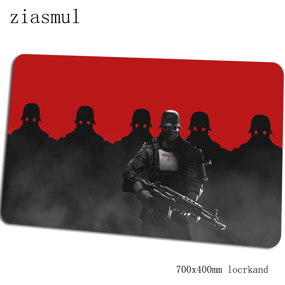 Wolfenstein 700x400x3 мм игровой коврик для мыши домашний геймерский коврик компьютерный стол padmouse клавиатура массовый узор подарки большие игровые коврики - Цвет: Size 700x400x3mm