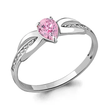 

AQUAMARINE baby ring with cubic zirconia, silver 925