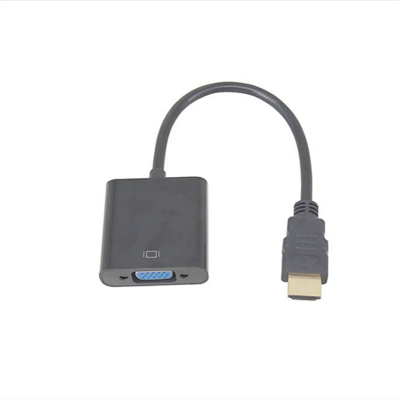 Адаптер hdmi-vga Мужской конвертер с разъемом адаптер 1080P цифровой аналоговый видео аудио для ПК ноутбука планшета