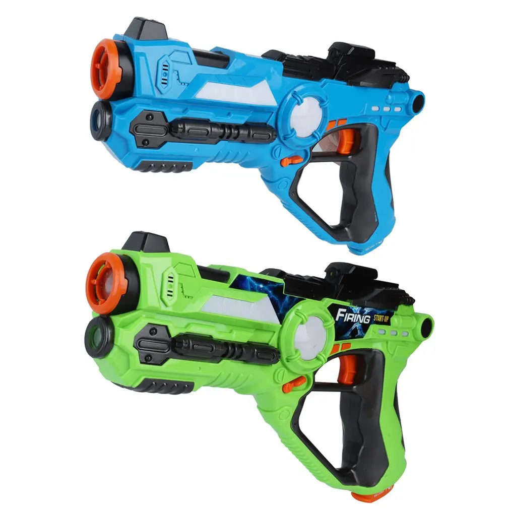 2 шт./компл. игра cs игрушечное оружие зеленый и синий Электрический битва игрушечный пистолет инфракрасный сенсор пластик лазерный пистолет для бирок