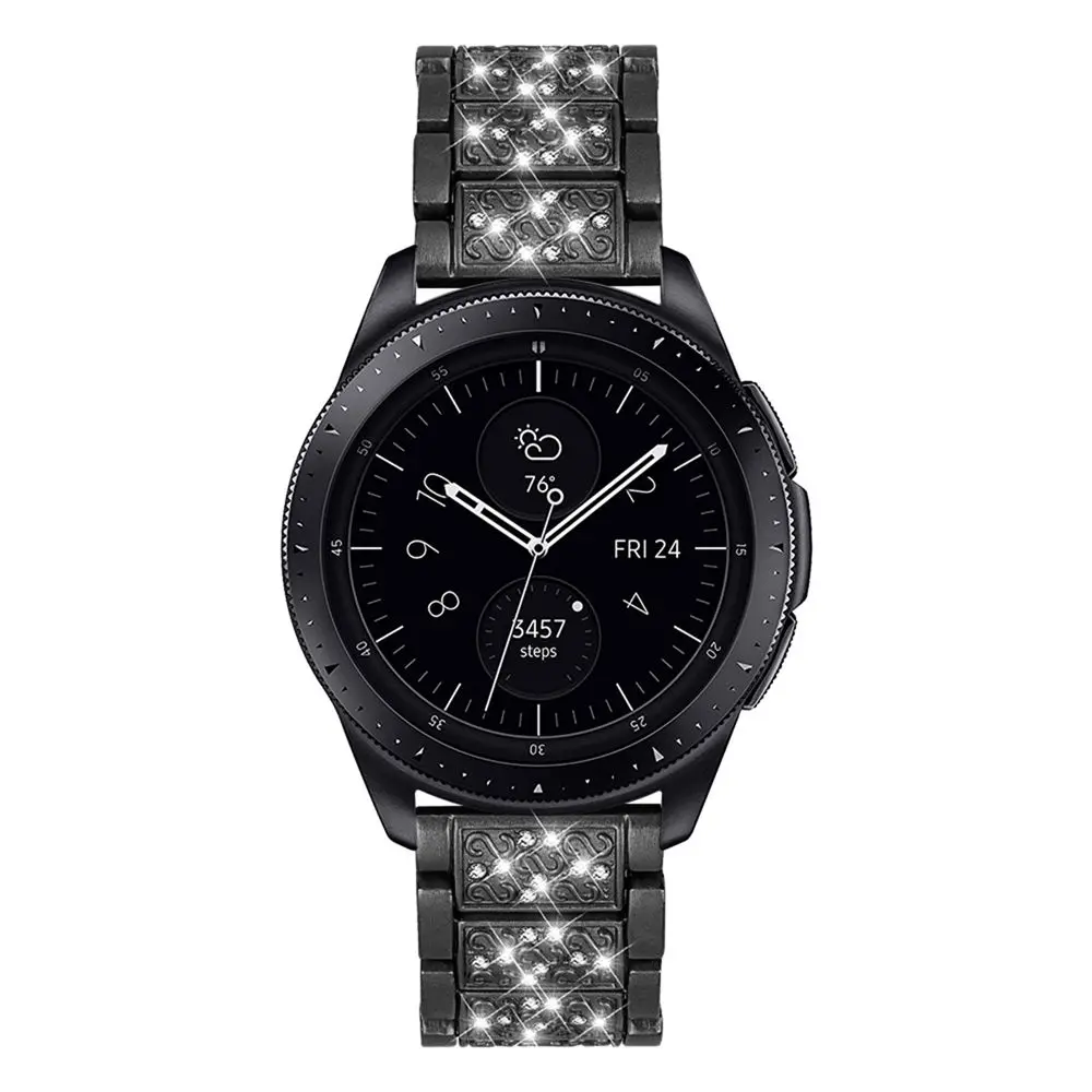 Для samsung galaxy watch band шикарные часы, украшенные драгоценными камнями 46 мм 42 мм активный ремешок для часов на замену браслет для samsung gear S3