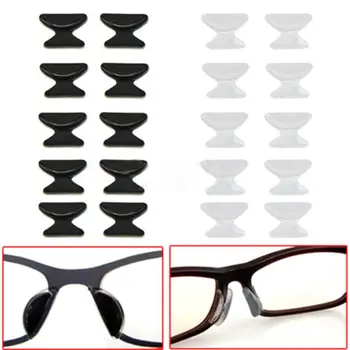 

Hot Sale 5 Pairs Comfortable Eyeglass Sunglass Glasses Spectacles Anti-Slip Silicone Stick On Nose Pad Eyewear Accessories Parts