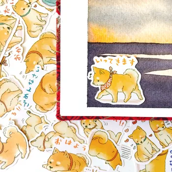 

20Pcs/Set Travel Cartoon Cute Japanese Shiba Dog Sticker DIY Craft Scrapbooking Album Journal Happy Planner Decorative Stickers