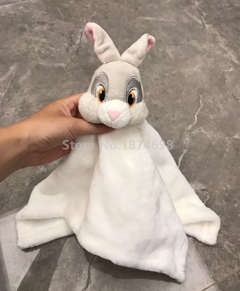 Милый Бэмби кролик тампер Snuggle Безопасности Одеяло Бланки плюшевые игрушки Новорожденные успокаивающие полотенца для детей предпочтительный 40*40 см