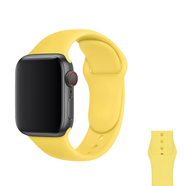 Silicone Strap For Apple Watch band Series Se 6 5 4 3 2 1 38mm 42mm 44mm 40mm Smart Bracelet Sport Watchband iWatch 7 45mm 41mm 45