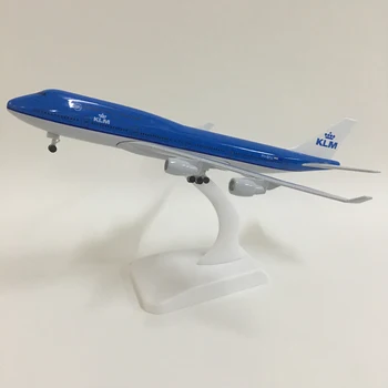 

JASON TUTU 20cm KLM Royal Dutch Boeing 747 Plane Model Airplane Model Aircraft Model 1:300 Diecast Metal planes toys Collect