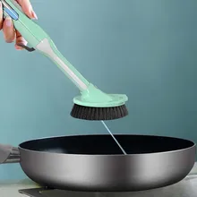 

Wonderlife Cleaning Brush Home Kitchen Long Handle Brush Automatic Liquid Addition Brush To Remove Dirt Oil Kitchen Accessories