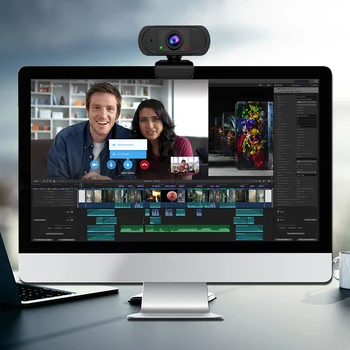 

USB 2.0 HD 1080P Webcam Camera Video Calling with Microphone Mic for PC Laptop Home Office New Arrival