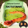 75CM Long Size Simulation Infrared Control Snake Stretch Tongue Fast Moving 15M Control Distance Tricky Electric RC Animal Toys 1