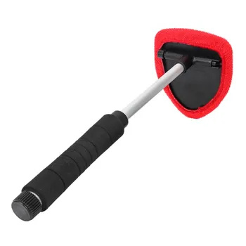 

Car Windshield Cleaner Brush Wiper Telescopic Handle Auto Window Glass Washer Soft Towel Brush new