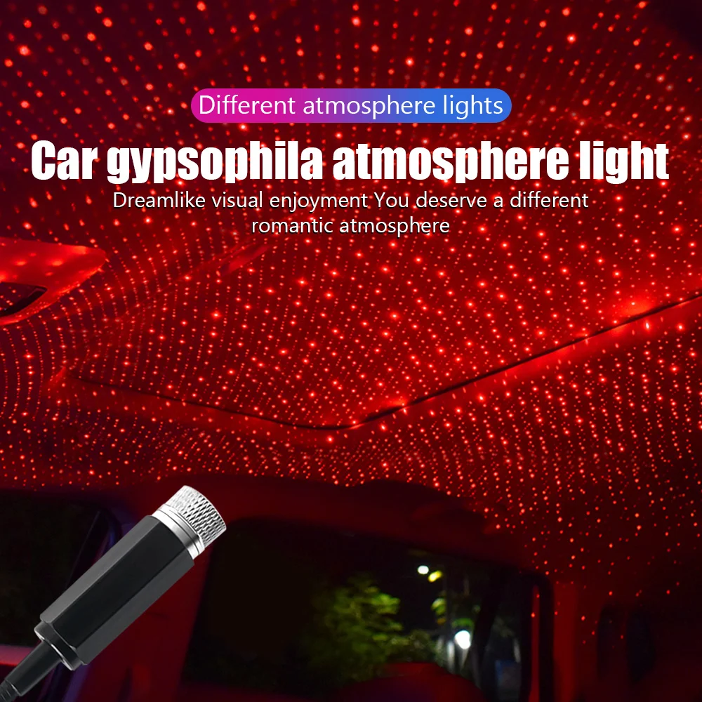 USB Atmosphäre Licht Dach Stern Projektor Nachtlicht Romantische