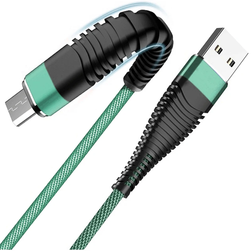 Mint GreenFor Micro Кабель для зарядного устройства iphone Быстрая Зарядка Синхронизация данных СВЕТОДИОДНЫЙ модуль панели управления USB/type C для samsung A50 huawei P30 Xiaomi redmi phone charge - Цвет: Mint GreenFor Micro