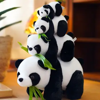 

Baby Boys Girls 1Pc Lovely Panda Plush Toy Exquisite Adorable Panda Groveling Design Doll Toy Household Plush Stuffed Adornment
