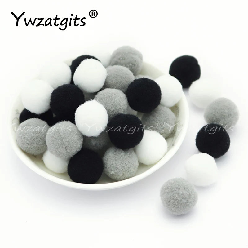 Color 11 Разноцветные помпоны 8 мм/10 мм/15 мм/20 мм/25 мм/30 мм Мягкие помпоны пушистые плюшевые поделки DIY меховой шар домашний декор швейные принадлежности YK0403 - Цвет: Color 11