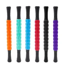 Йога Массажная палка портативный тренировки мышц ролик фитнес оборудование инструмент