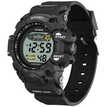 

For 10-18 years Kid Military Digital Watch Sport Colorful Led Luminous Alarm Clocks Stop Watch Boy Students Children Wrist Watch