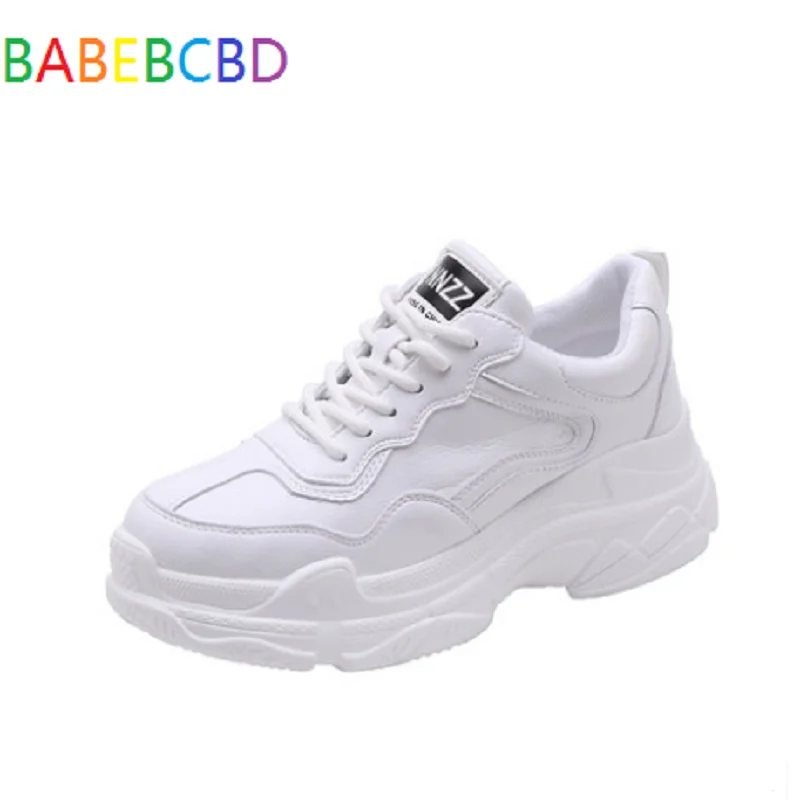 

Autumn Sneaker girl 2019 new versatile little white student thick sole web celebrity increase super fire women fashion shoes