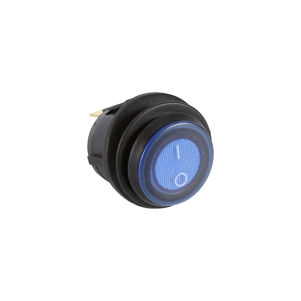 

2019 16A 12V waterproof spst switch LED Dot Light Car Boat Round Rocker ON/OFF SPST Switch Z822