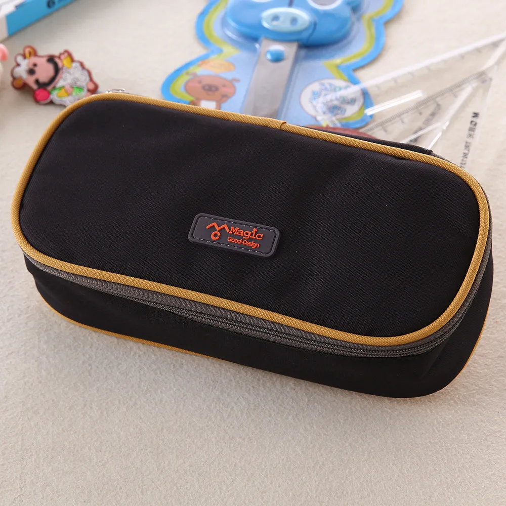 

#20# Trousse Scolaire Big Capacity Multifunction Canvas Pencil Case Bag Storage Organizer Pencil Case Trousse Scolaire Stylo