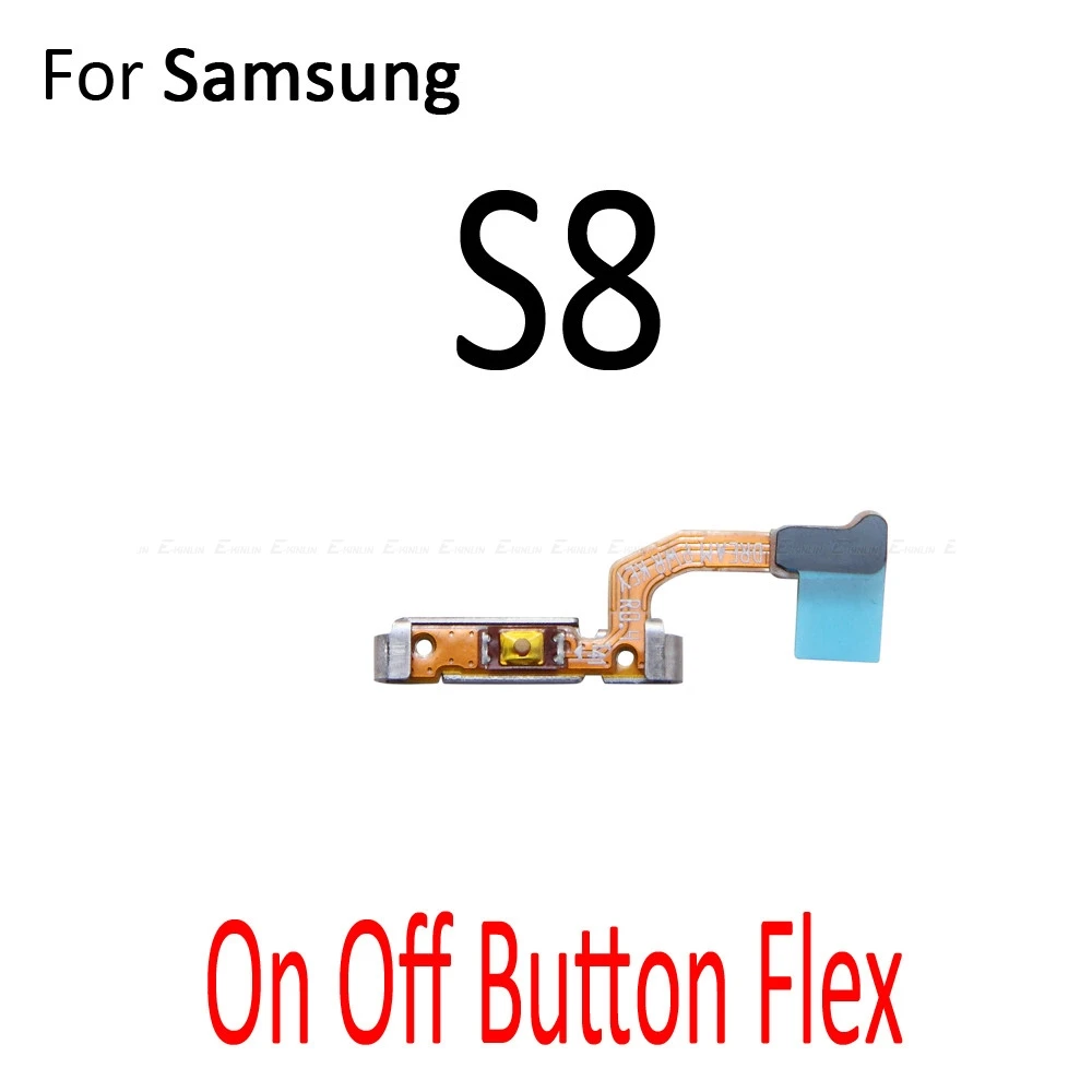 Для samsung Galaxy S7 Edge S8 S9 S10 Plus выключатель питания вкл/выкл кнопка громкости гибкий кабель - Цвет: S8 On Off Flex