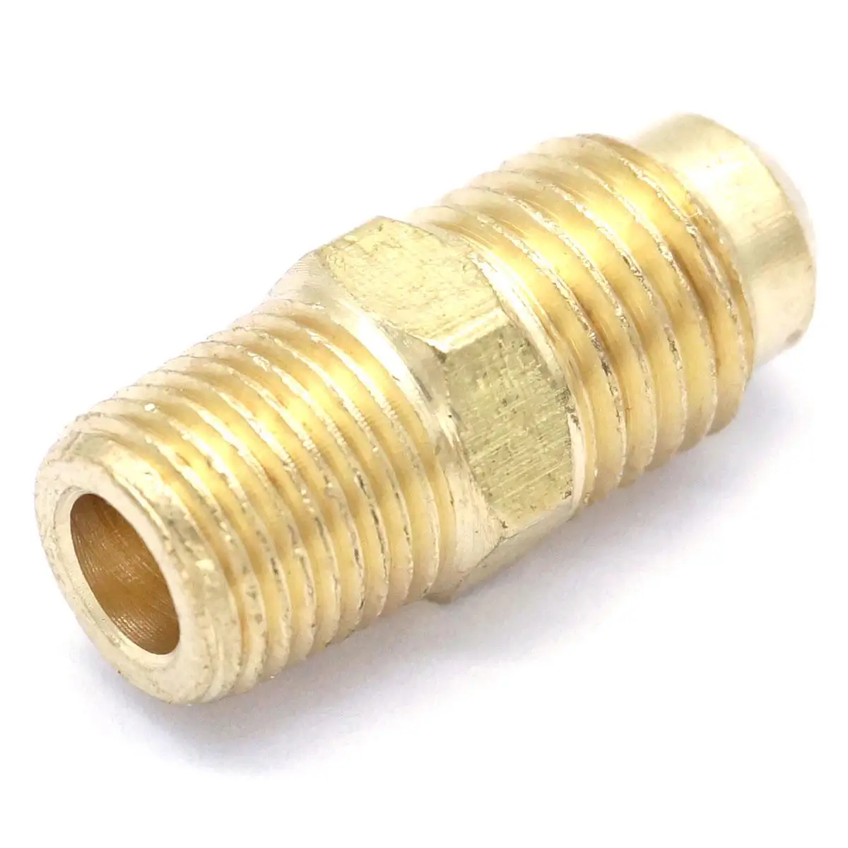 

SAE Male 7/16"-20 UNF Fit Tube OD 1/4" - 1/8" NPT Male Brass SAE 45 Degree Pipe Fitting Connectors 1000PSI