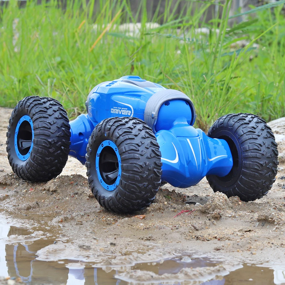 Радиоуправляемый автомобиль 4WD грузовик масштаб двухсторонний 2,4G трансформация вездеход скалолазание автомобили Дистанционное управление автомобиль игрушка
