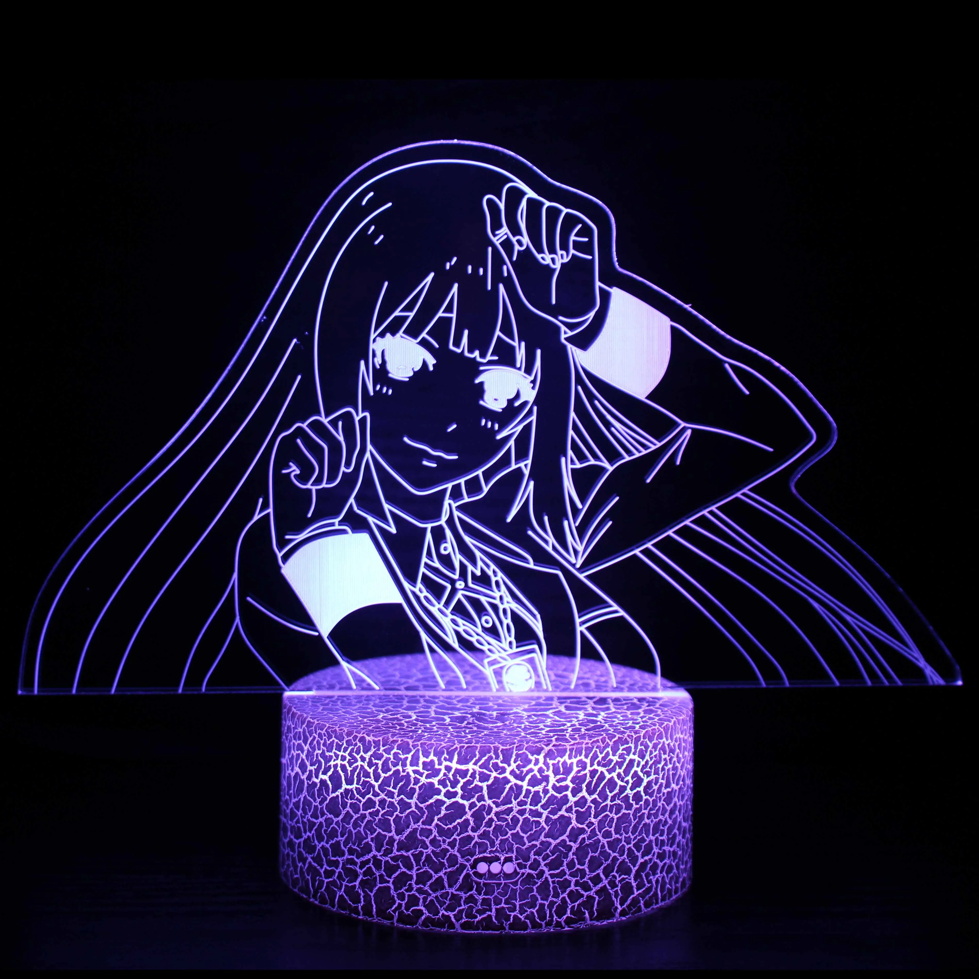 Аниме лампа Yumeko Jabami от Kakegurui компульсивный геймбер подарок для спальни Декор