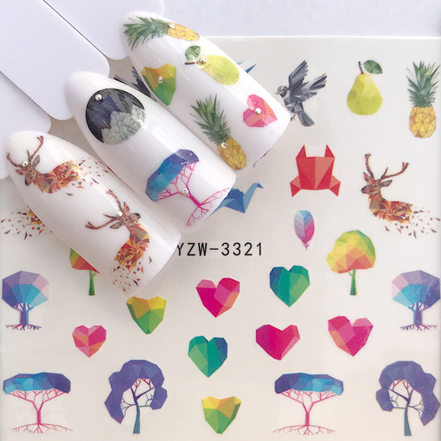 Sheet 2022 New Arrival Summer Beach Water Decal Xmas Sticker For Nail Pattern Painting Wrap Paper Foil Tip Tattoo Manicure