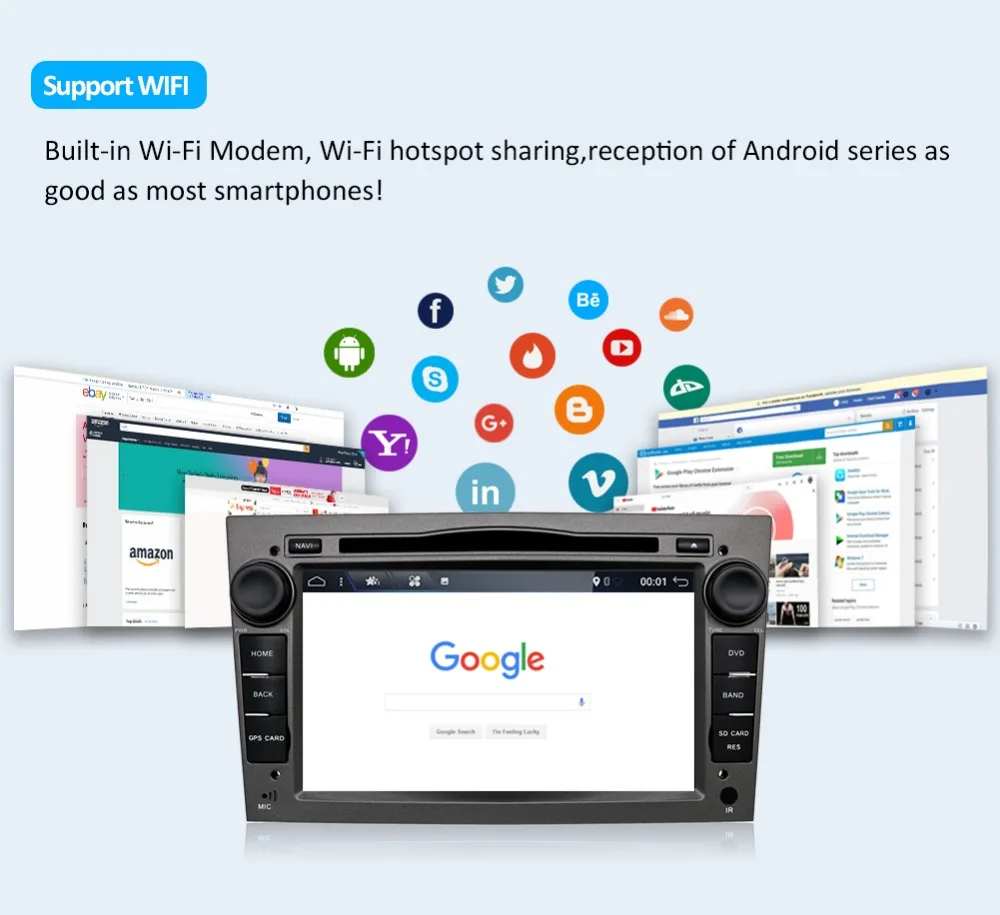 Perfect Bosion 4G+64G 2Din Android 9.0 Radio Car DVD Multimedia Player For Opel Vectra Corsa D Astra H Steering-Wheel Audio Video WIFI 12