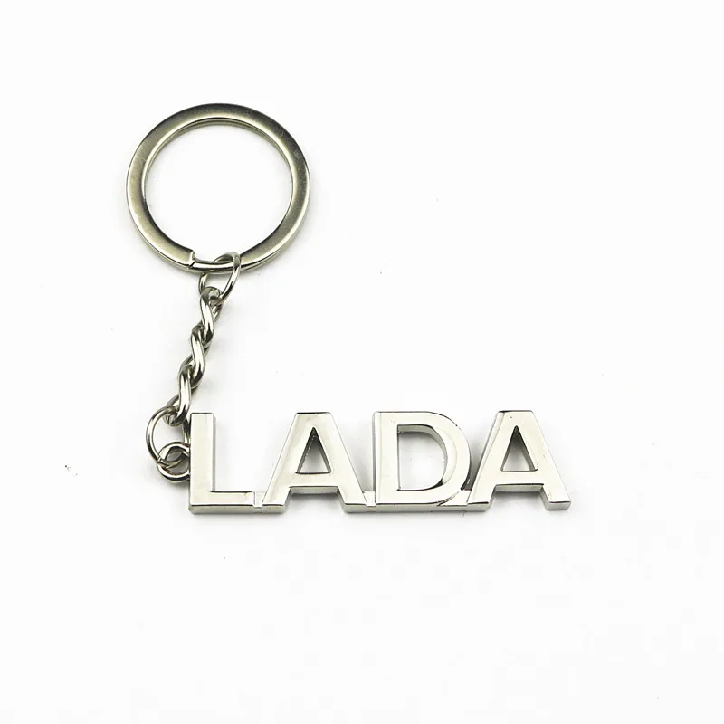 3D металлический Автомобильный ключ для Лада Калина гранта приора Нива ларгус Авто Поставки Лада эмблемы и аксессуары для автомобиля брелок - Название цвета: 2