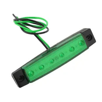 

Green 6-Led Gap Side Mark Trailer Light Waterproof Seal 12V Car Side Light Pickup Light Width Lamp Car Accessories